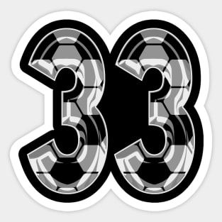 Soccer Number 33 Soccer Jersey #33 Soccer Mom Player Fan Sticker